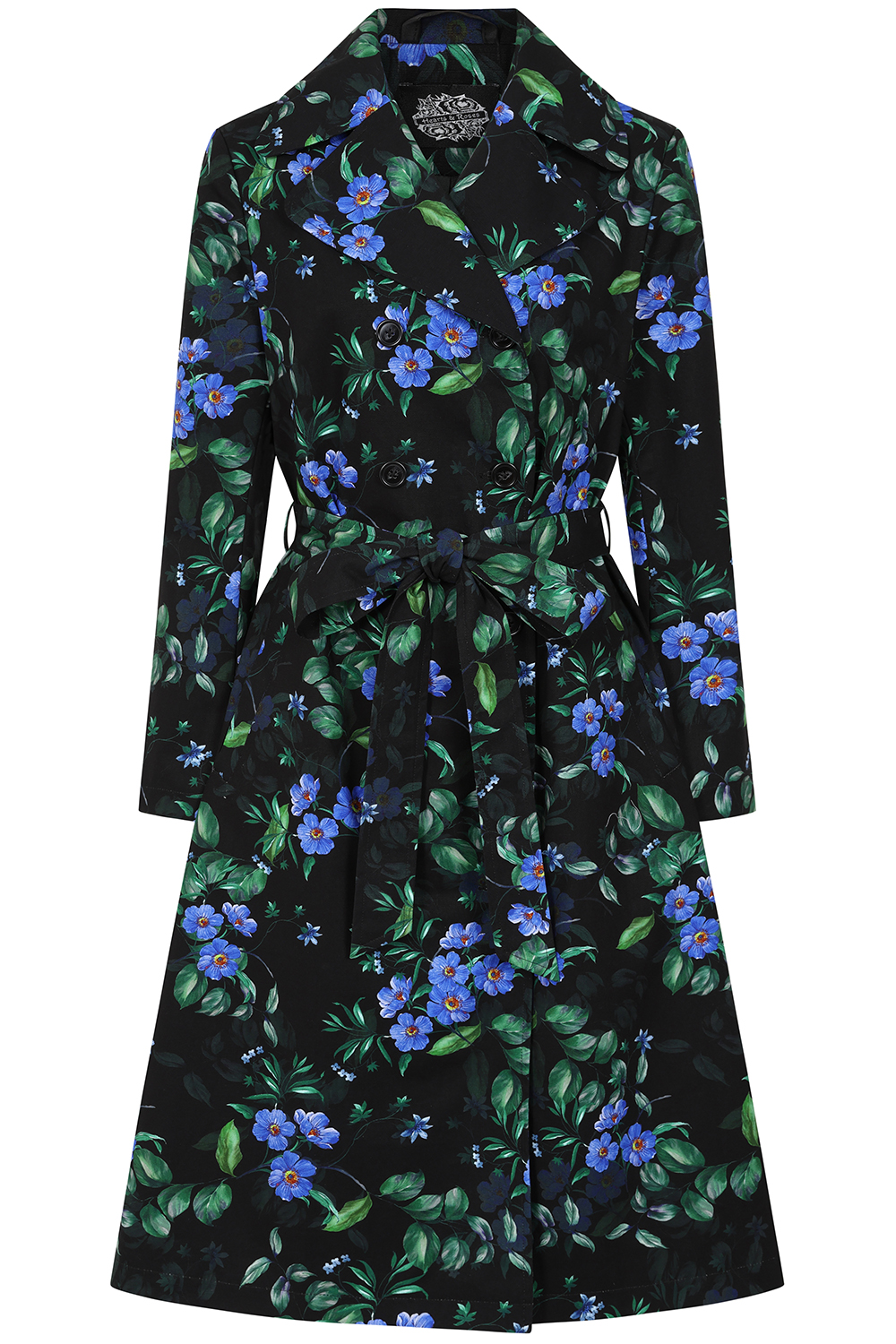 Brooke Floral Swing Coat in Extended Sizing